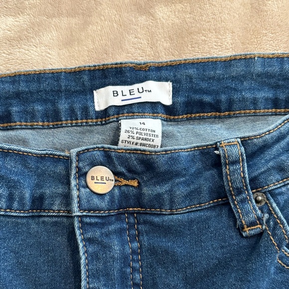 BLEU Jeans Size 14 Raw Hem - Picture 3 of 7
